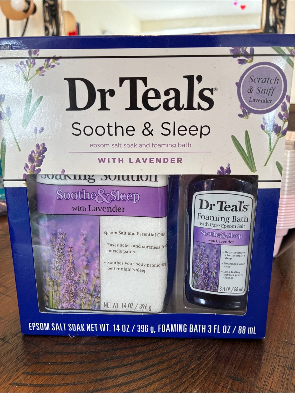 Dr Teal's Soothe & Sleep Lavender Bath Soak & Foaming Bath - Purple